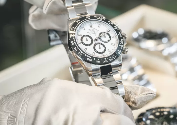 Close up of Rolex Daytona